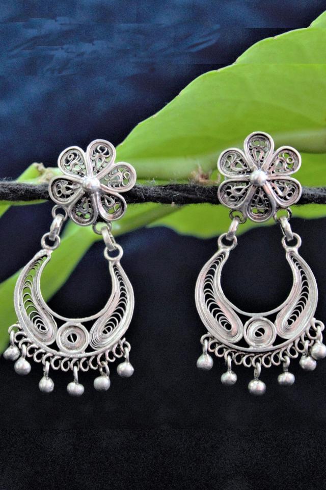 Discover more than 71 silver filigree stud earrings - 3tdesign.edu.vn