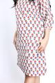 BloomWhite Handblock Cotton Shift Dress