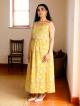 Sunbloom Handblock Noodle Strap Cotton Dress