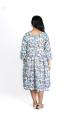 WhitePetal Pop Handblock Cotton Gathered Dress