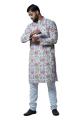 WhiteGarden Handblock Cotton Kurta