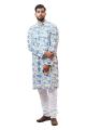 FloraBlue Handblock Cotton Kurta