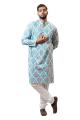 MughalBlue Handblock Cotton Kurta