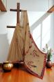 Light Brown Applique Kota Cotton Saree
