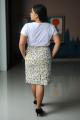 Hand Block Print Lilac Floral Pencil Skirt