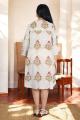 MughalMuse Handblock Cotton Flared Dress