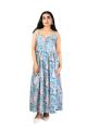 MeadowBloom Handblock Cotton Strap Dress 