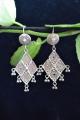  Rhomweb Silver Filigree Earrings