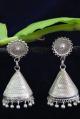 Mondo Cone Stud Silver Filigree Jhumki